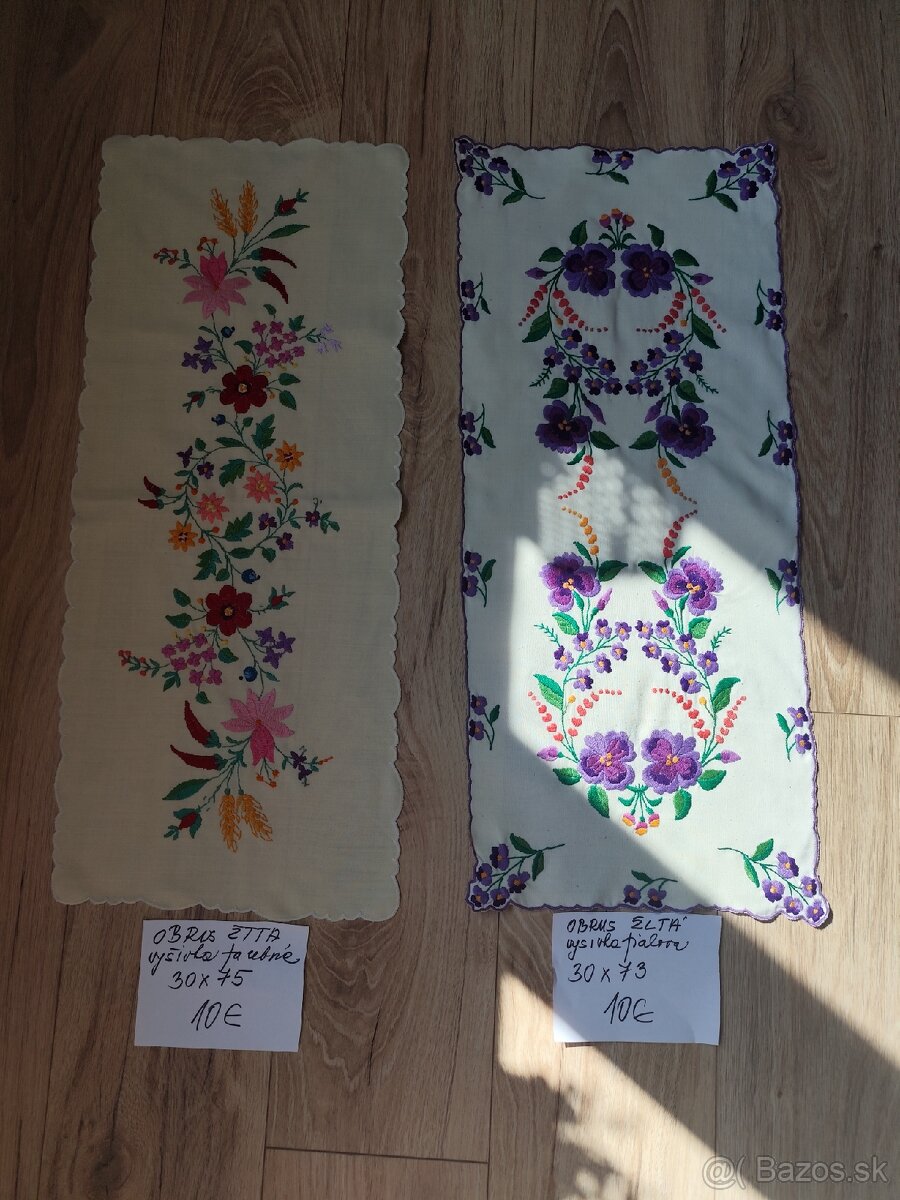Obrusy retro ručne vyšívané - 6