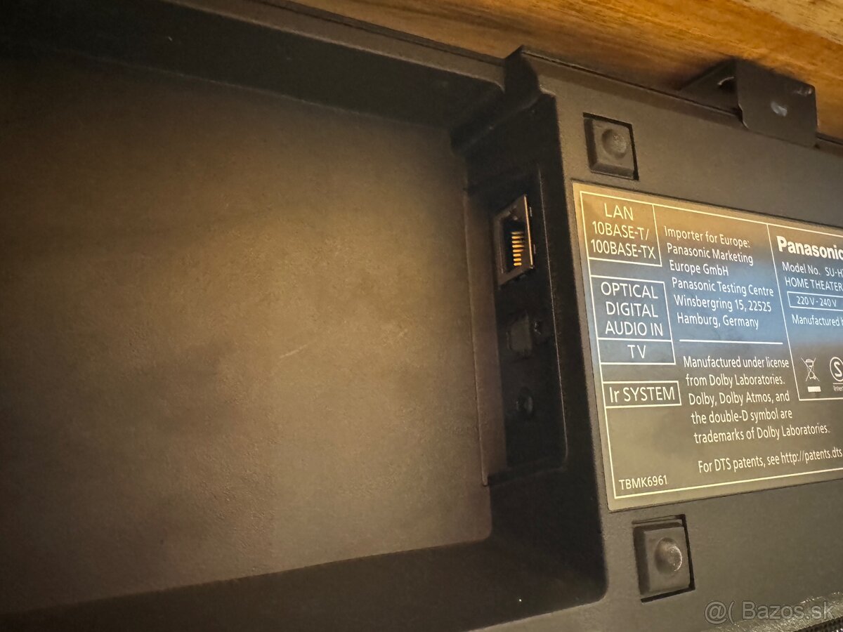 Panasonic SC-HTB900 bezdrôtový soundbar Dolby Atmos, 505W - 6