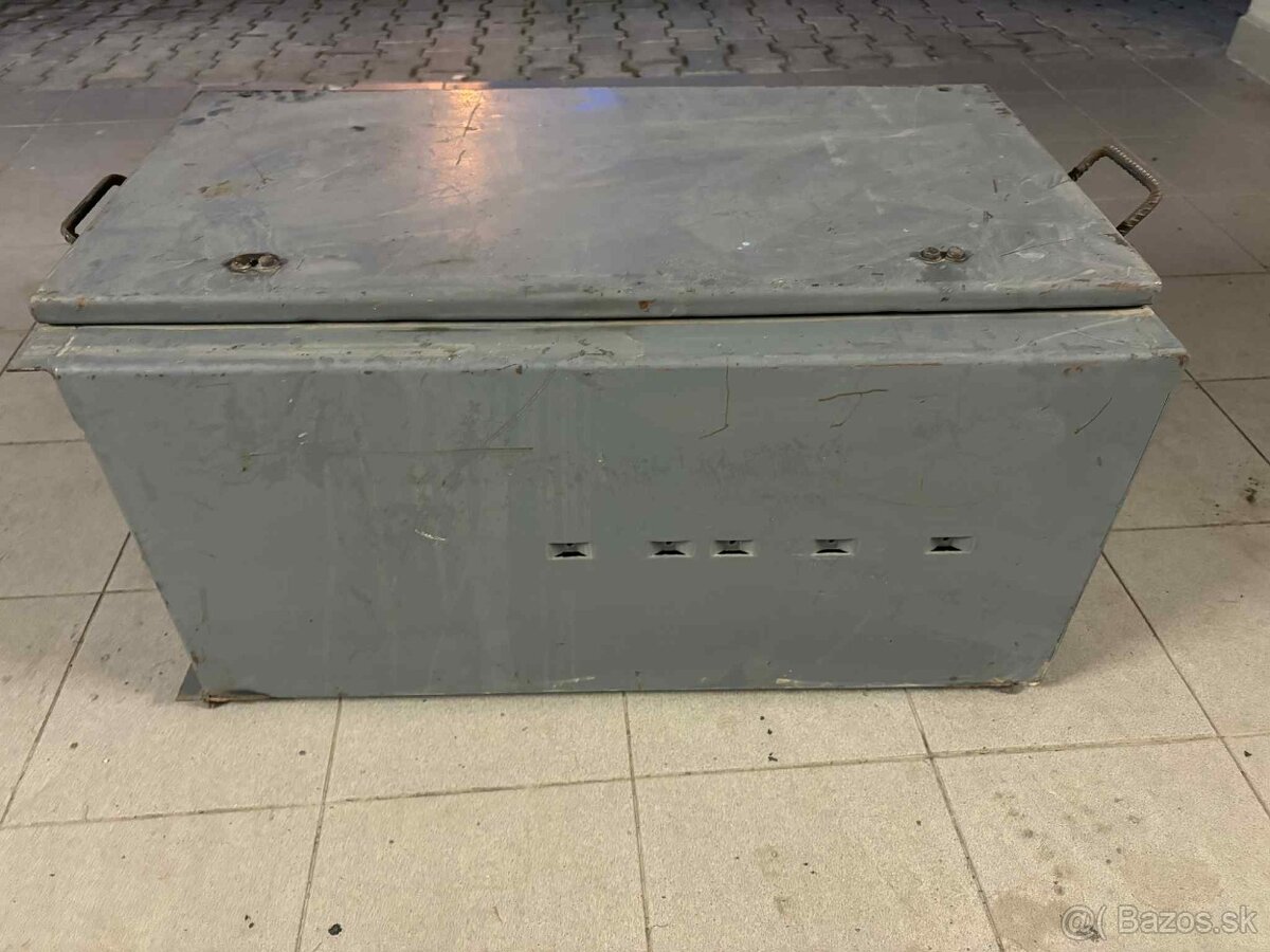 Úložný box na náradie - kovový/sivý - 6