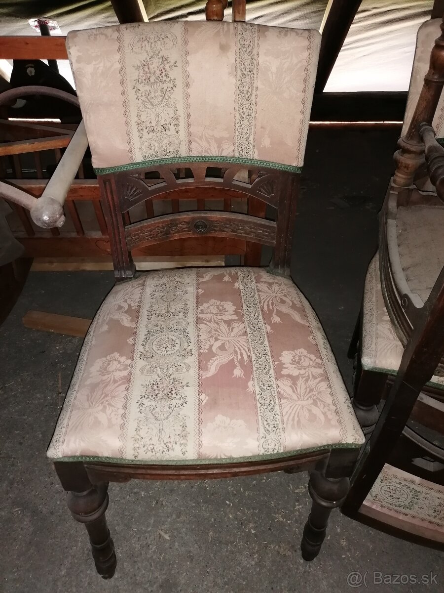 Starožitné stoličky drevené, začiatok 20.stor. - 6