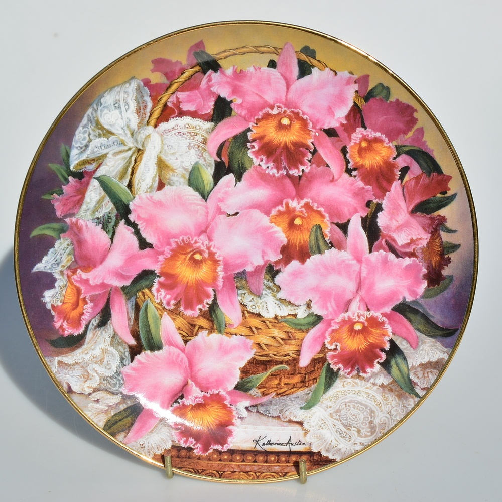 Taniere plné kvetov - zberateľské porcelánové taniere - 6