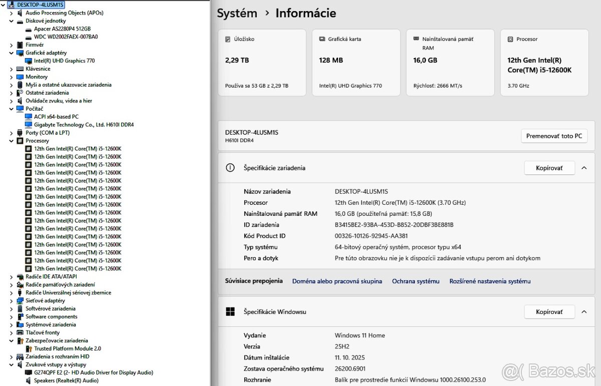 PC i5,16 GB RAM,SSD/HDD,integr.grafika... - 6