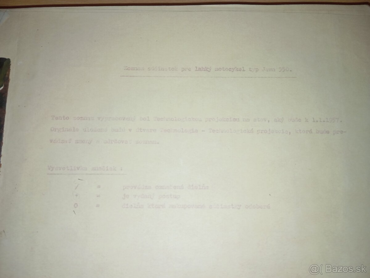 Predám katalógy na Jawa 550 1955-57 - 6