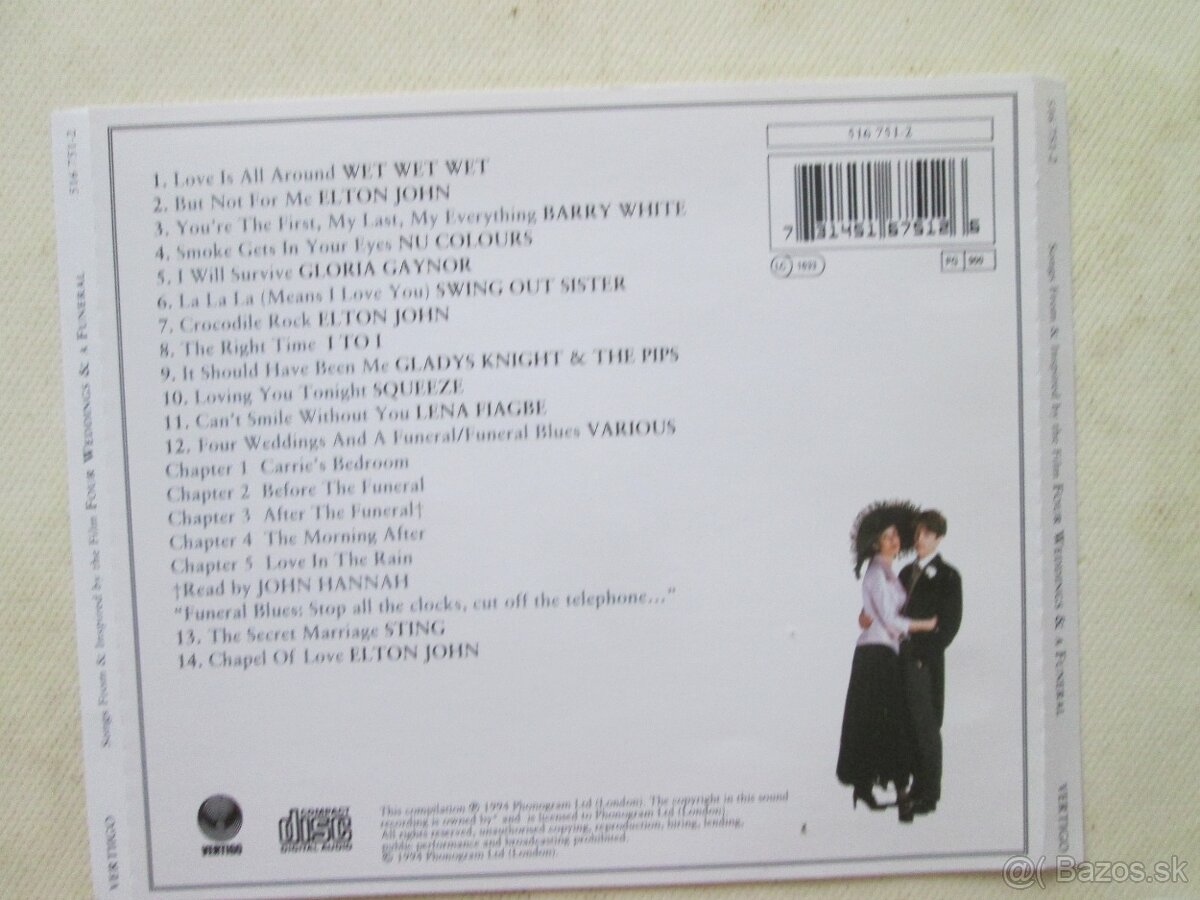 Soundtrack, Hudba k filmu na CD : Evita. Rapunzel - 6