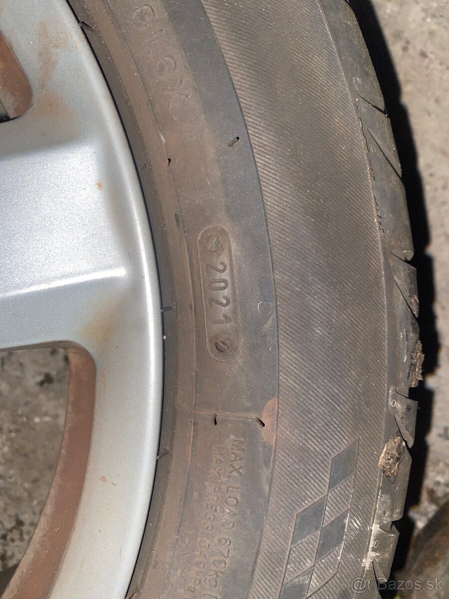 Kolesá 6½J, 5 × 112, ET 50 s letnými pneu 205/55 R16 - 6