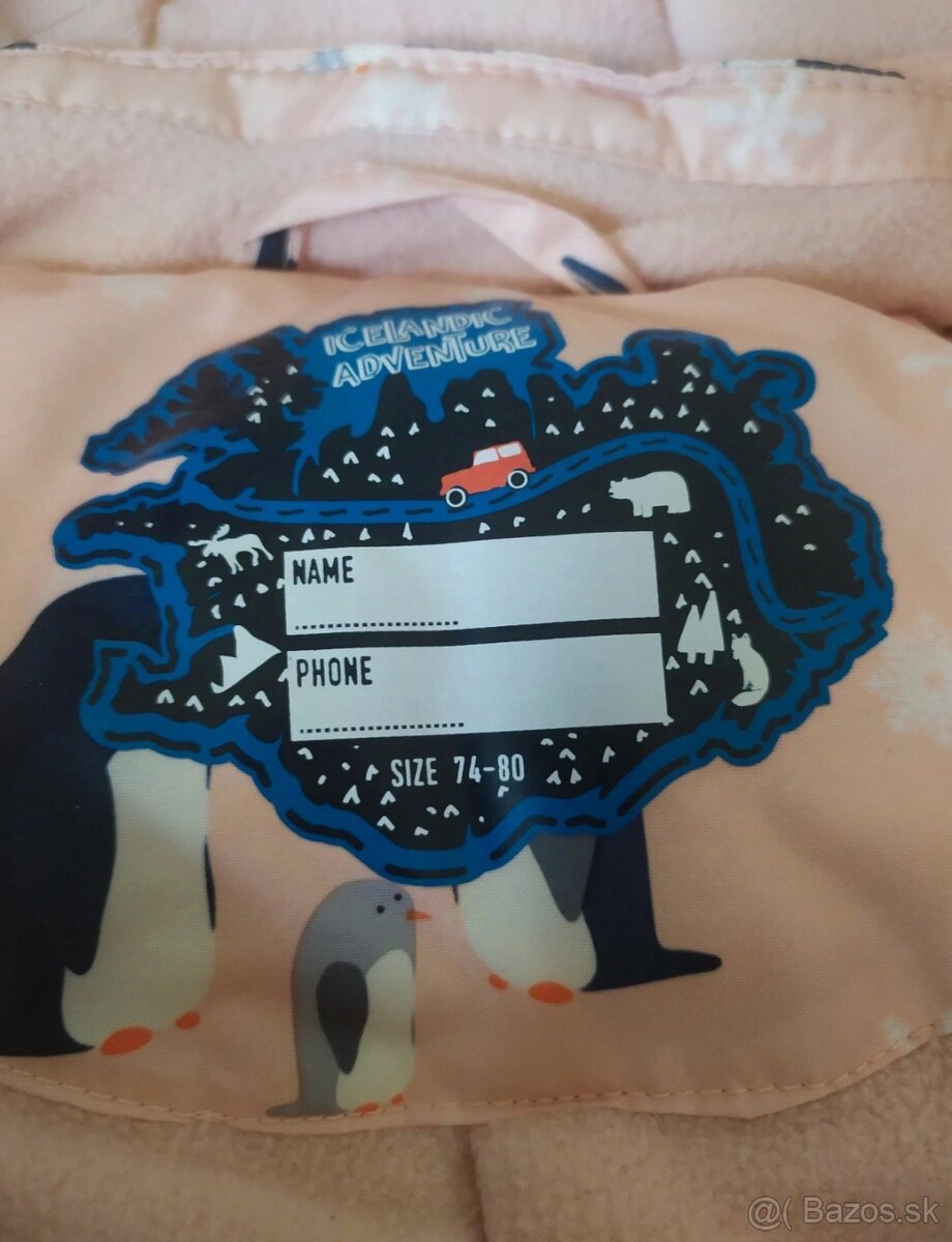 Tchibo zimný overal veľkosť 74/80 - 6