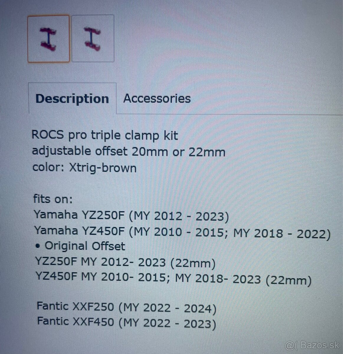 Yamaha YZF250/450 okuliare xtrig - 6