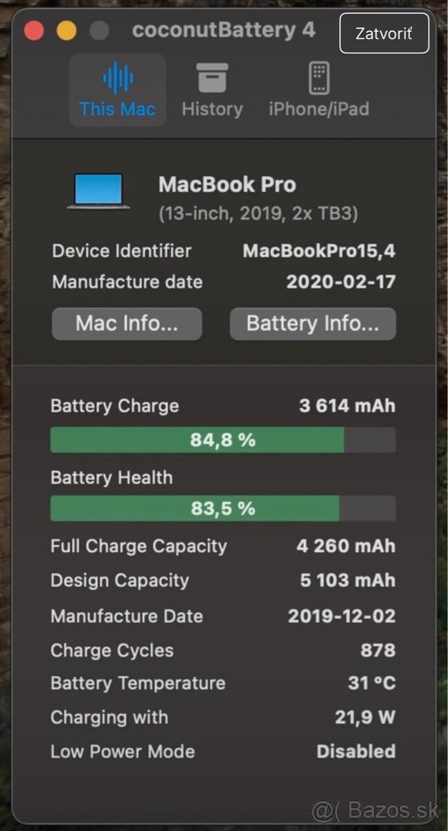 MacBook Pro 13” (128 GB / 8 GB RAM) Touch Bar - 6