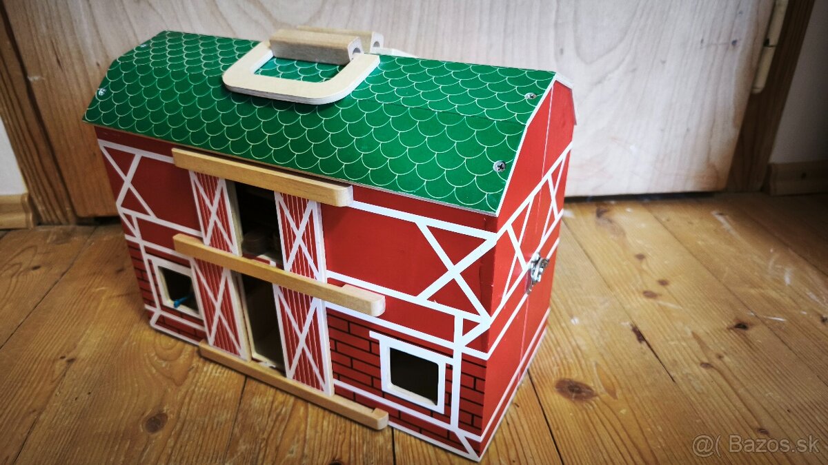 Drevený domček pre bábiky a farma - 6