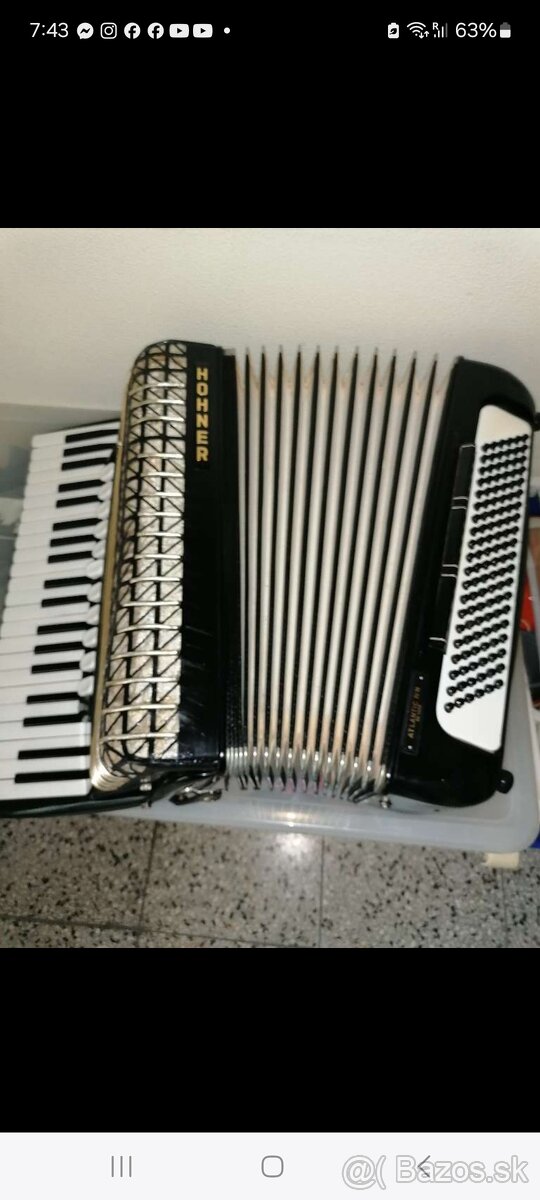 Predám Hohner 120 Bas - 6