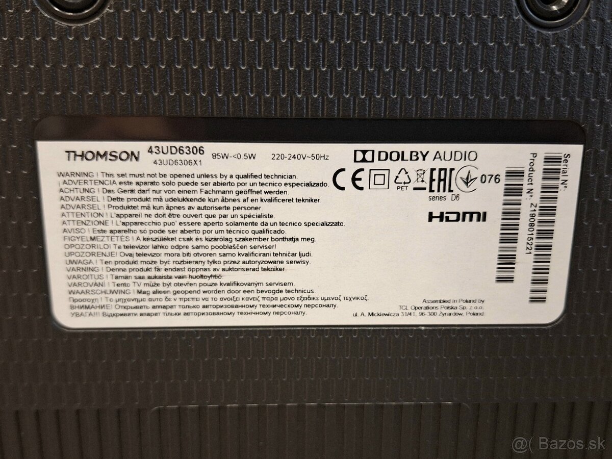 Thomson 43UD6306 - 6