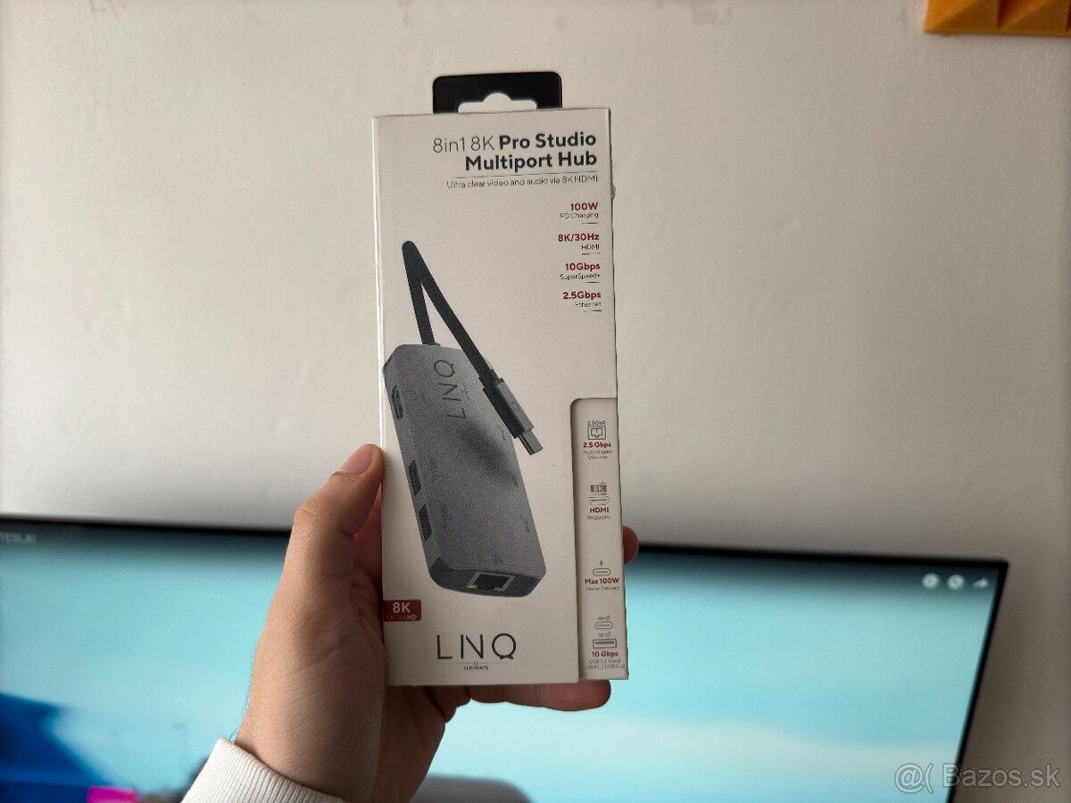 USB HUB 8k LINQ BYELEMENTS 8K HDMI 2.5GB ethernet - 6