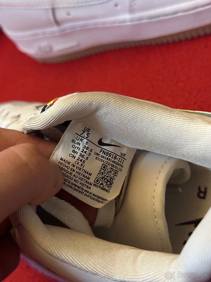 Nike Air Force 1 Low 'White Multi Patch' - veľkosť 38,5 - 6