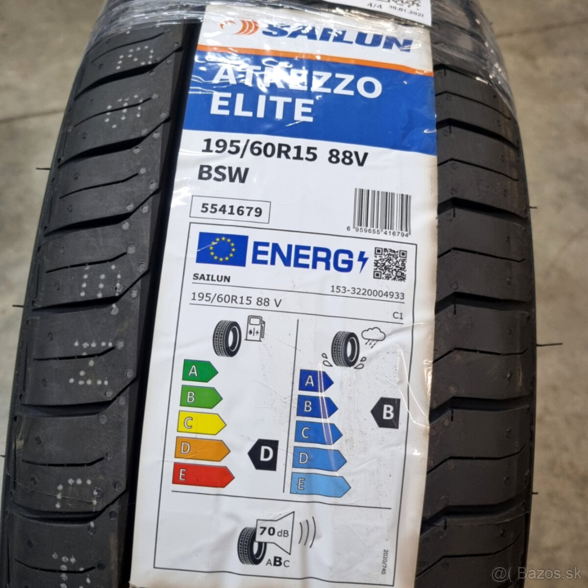 Letné pneumatiky 195/60 R15 SAILUN - 6