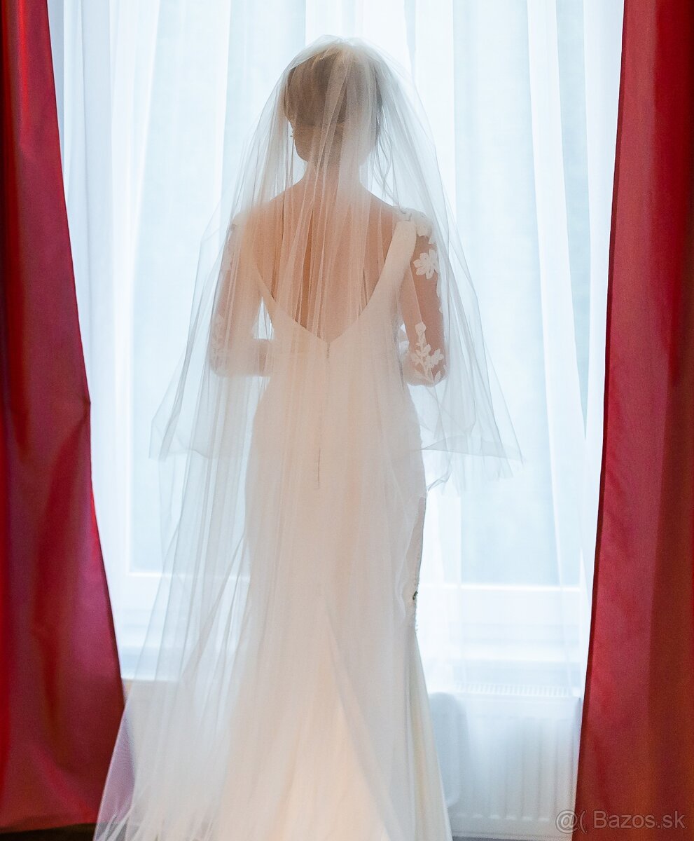 Predávam nádherné svadobné šaty značky Pronovias - 6