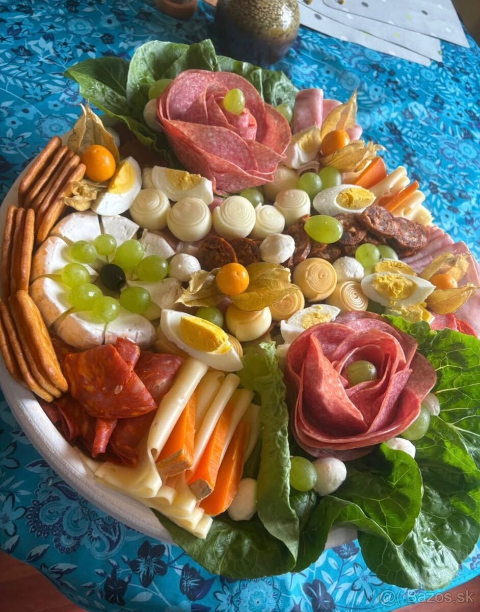 Obložené kanapky,chlebíčky,lokše a kombinované obložené misy - 6