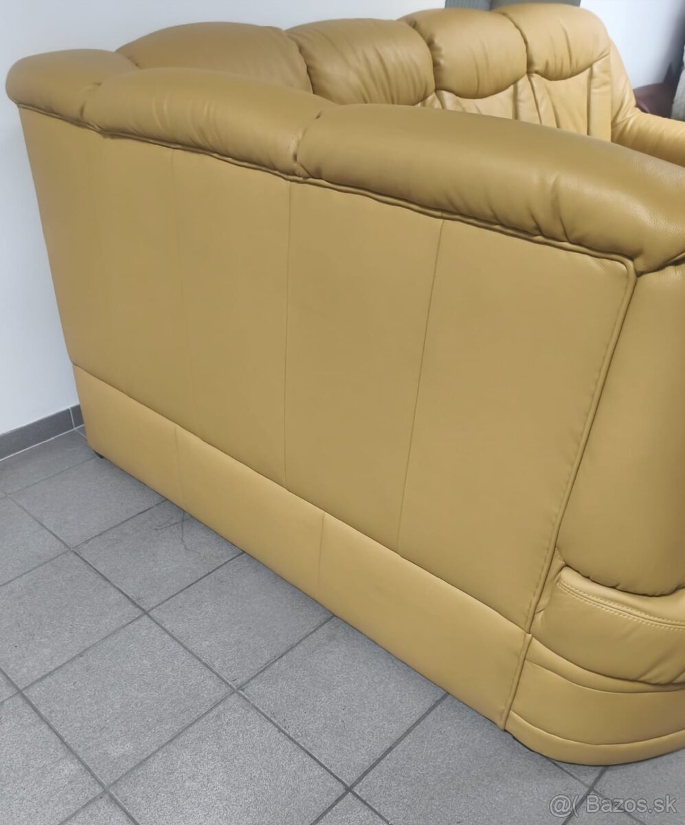 Kožená rohová sedacia súprava - ako NOVÁ, BEZ POŠKOZENIA - 6