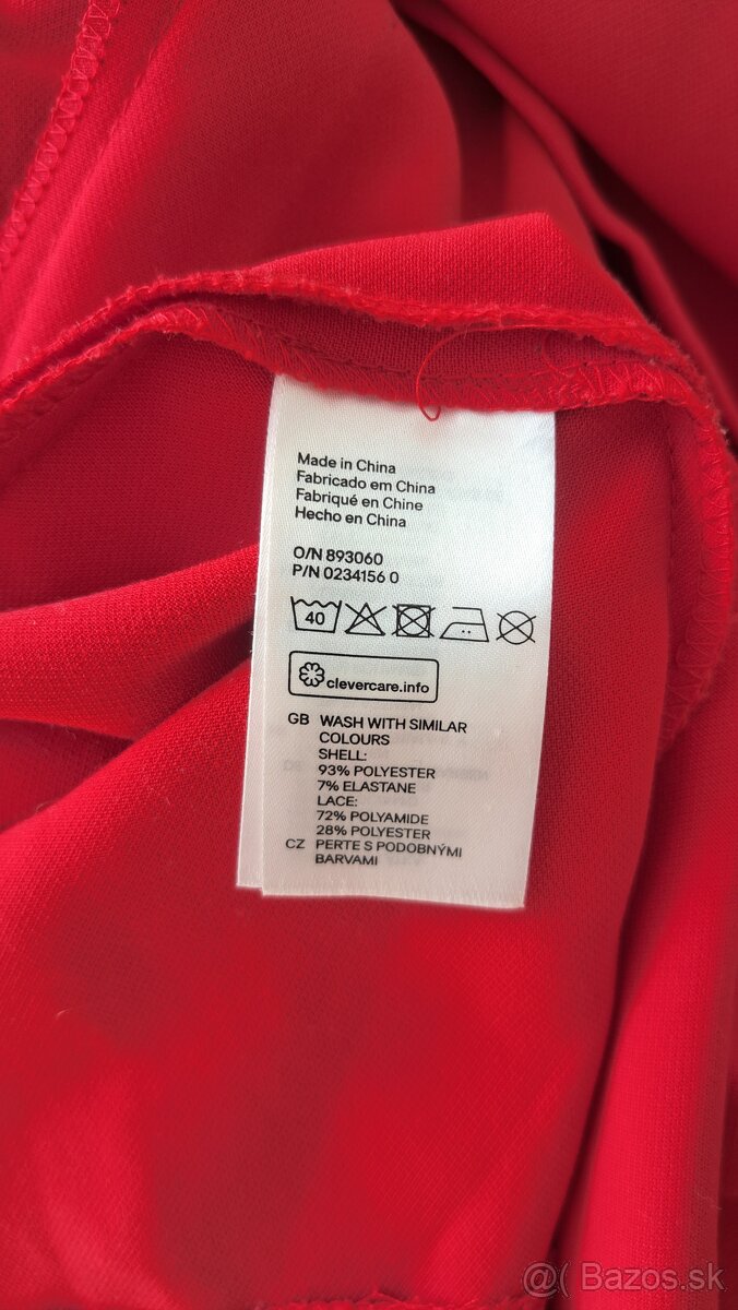 Červené spoločenské šaty H&M - 6