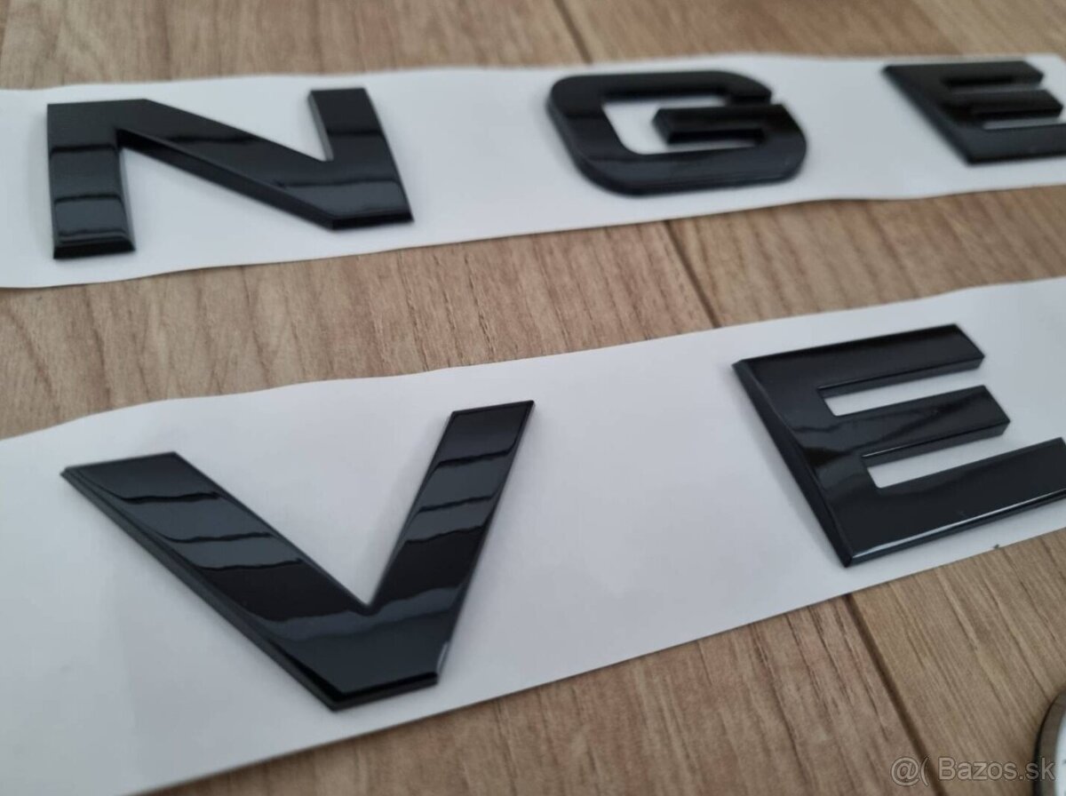 Napis RANGE ROVER, SKODA VRS, MINI COOPER - 6