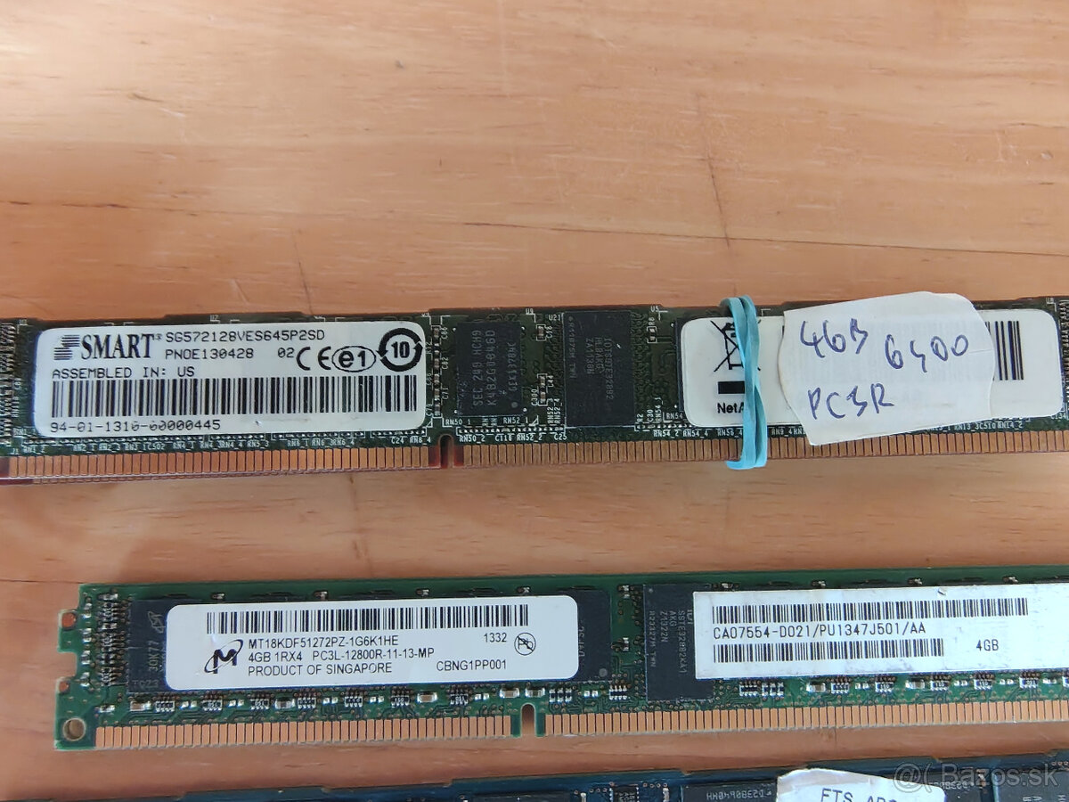 Serverové DDR3 RAM Pamäte - BULK - 6