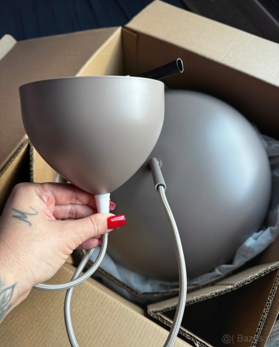 Nová Závesná lampa Versale 35 Elegantná, krémová - 6