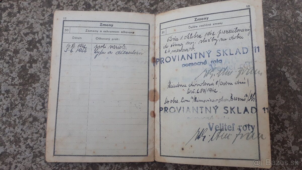 Slovensky stat preukaz VOP - 6