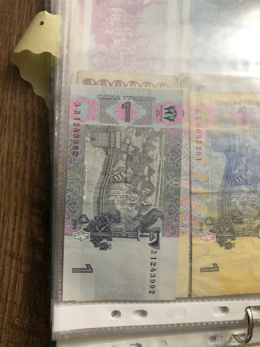 Bankovky UKRAJINA 1 - 6