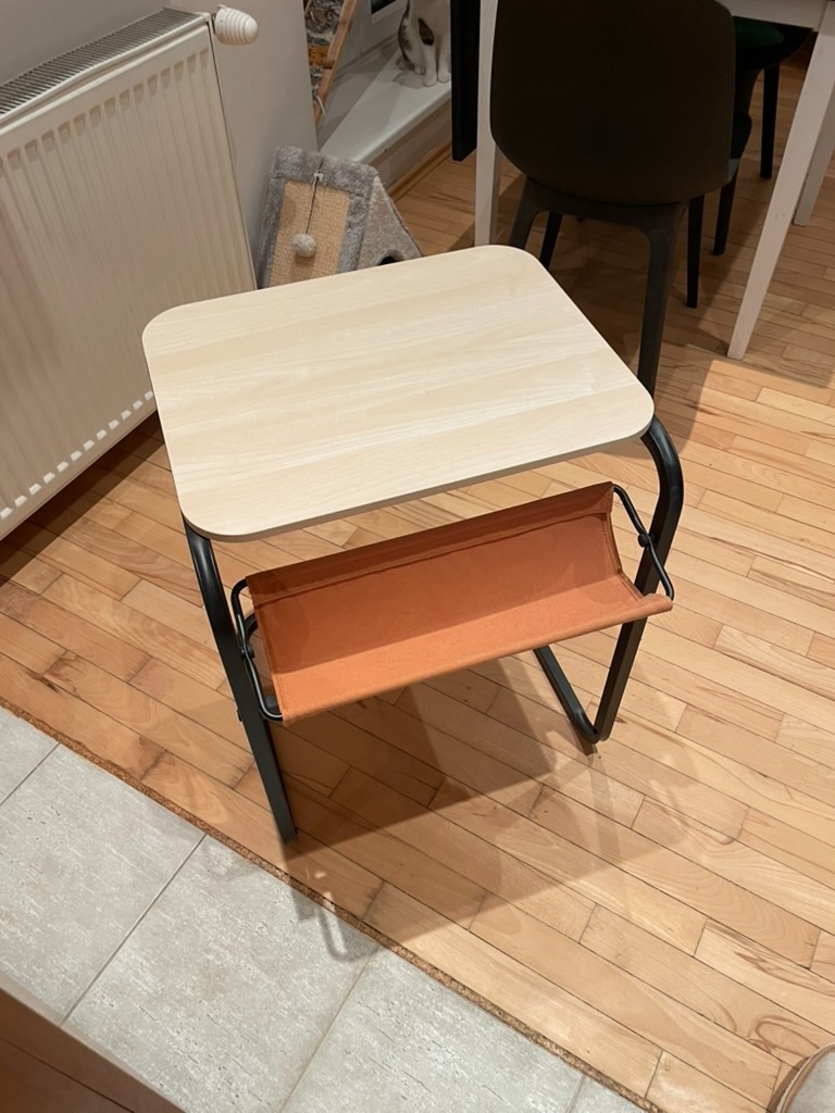 Príručný stolík, antracit/brezový efekt żltá - OLSERÖD - 6