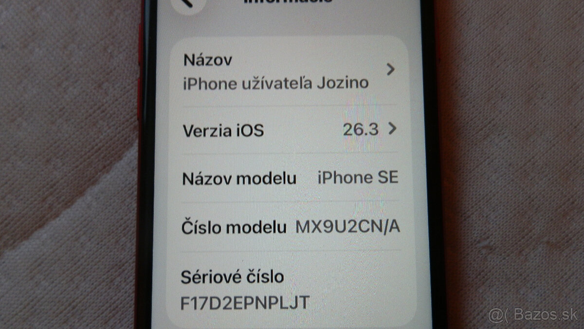 Predám Apple iPhone SE 2020 product RED - 6