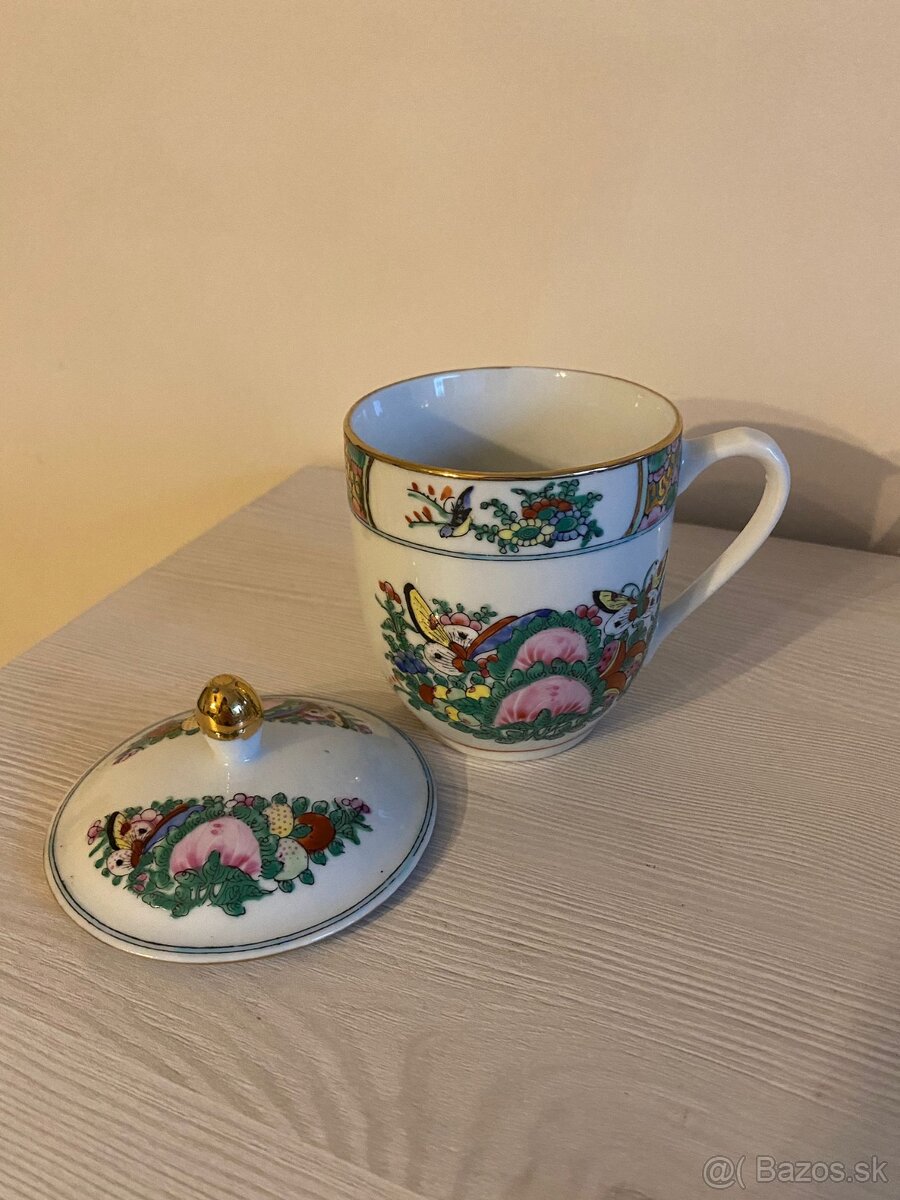 STAROŽITNÁ OZDOBNÁ ŠÁLKA NA ČAJ - 6