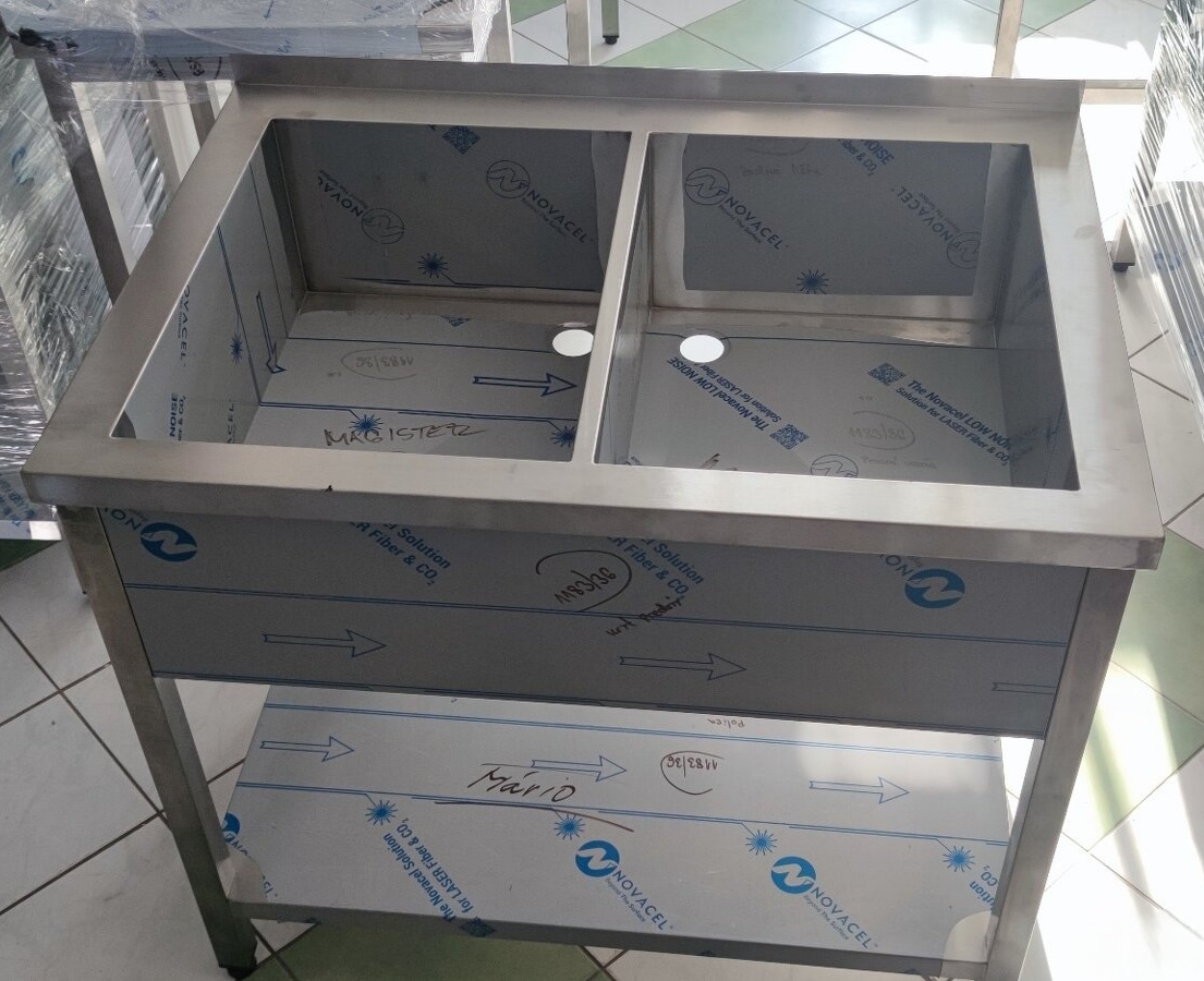 Nerezový drez, umývací stôl - 6