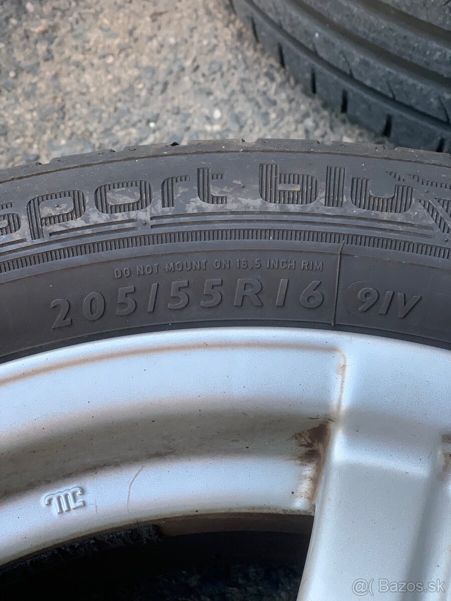 5x100 7Jx16H2 ET38, 205/55 R16 91V - 6