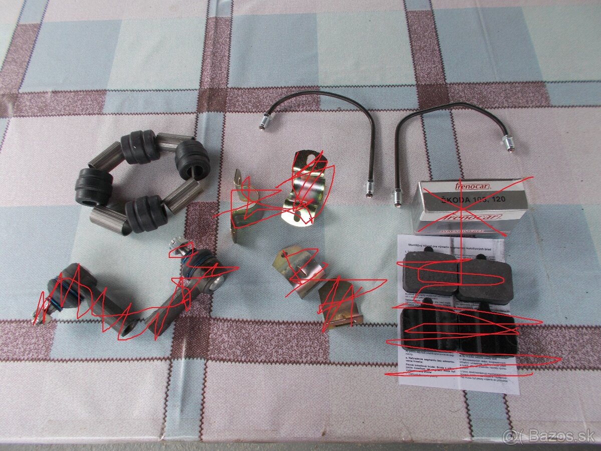 Predam pre skod105-120 hadice zamok kapoty novu nadrz ostr - 6