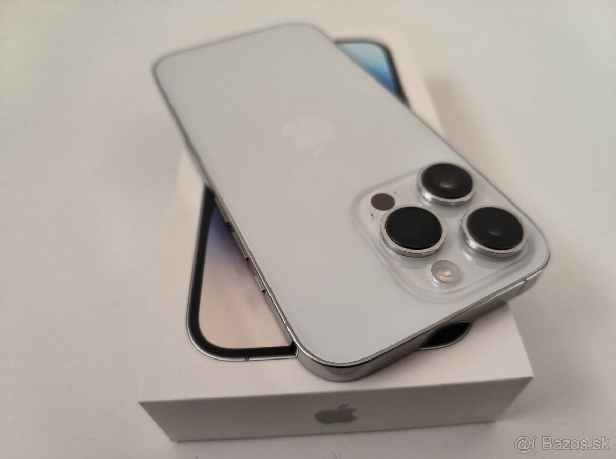 apple iphone 14 PRO 256gb Silver / Batéria 100% - 6