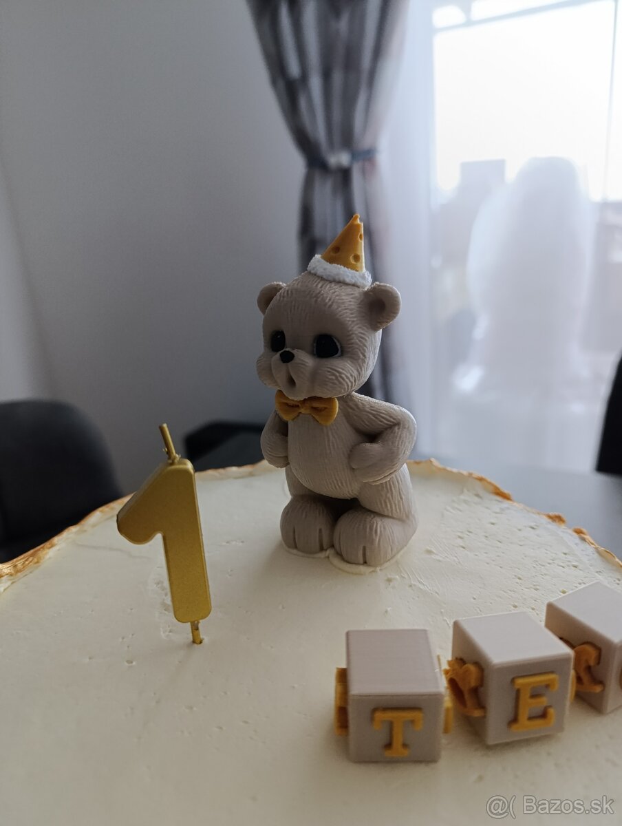 Macko - dekorácia na tortu - 6