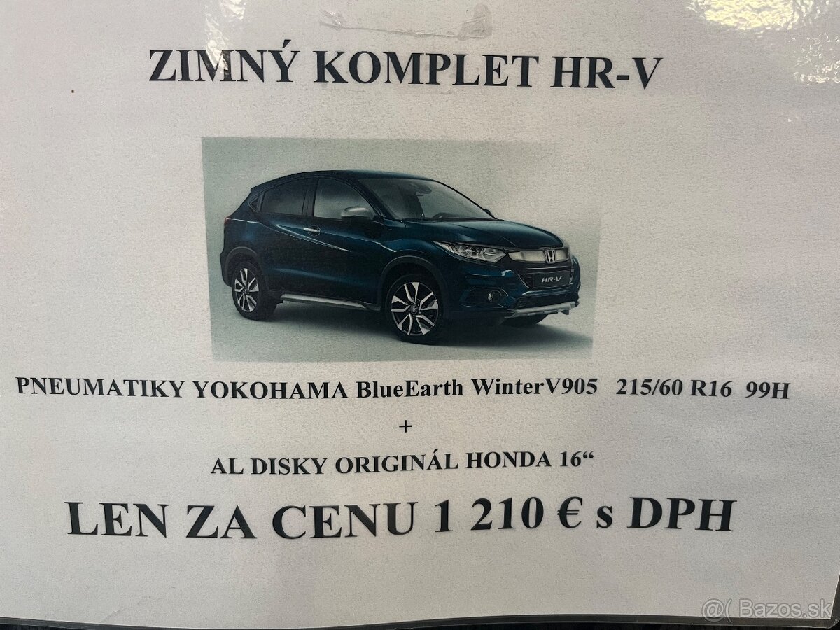 zimný komplet HONDA 215/60 R16 - 6