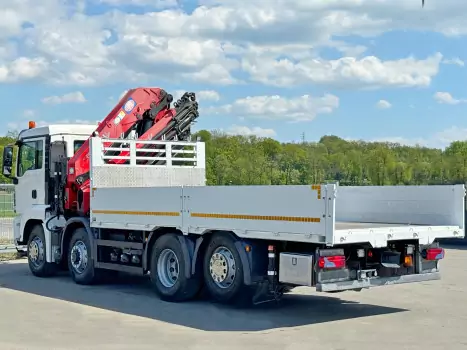 MAN TGS 35.440 8x4, valník s hydraulickou rukou - 6