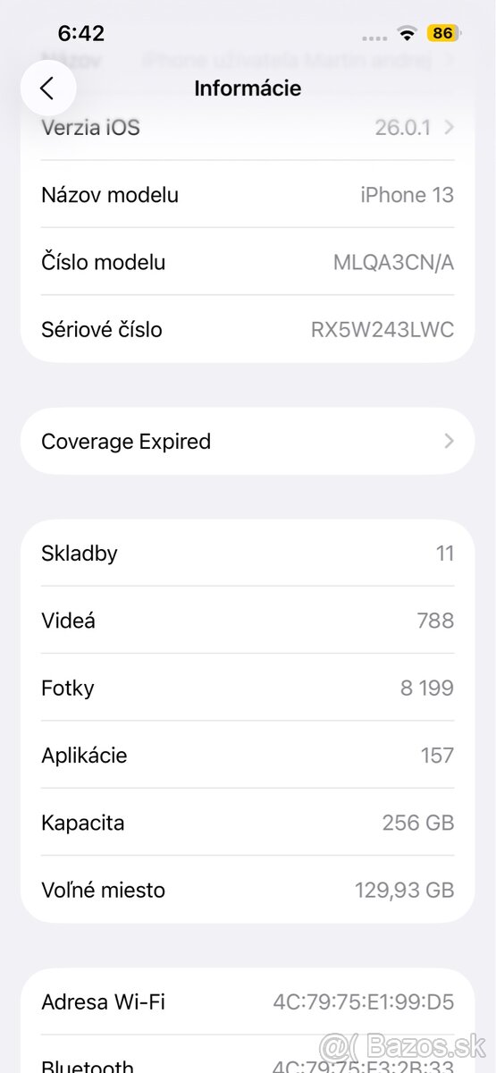 Apple iPhone 13 blue 256gb - 6