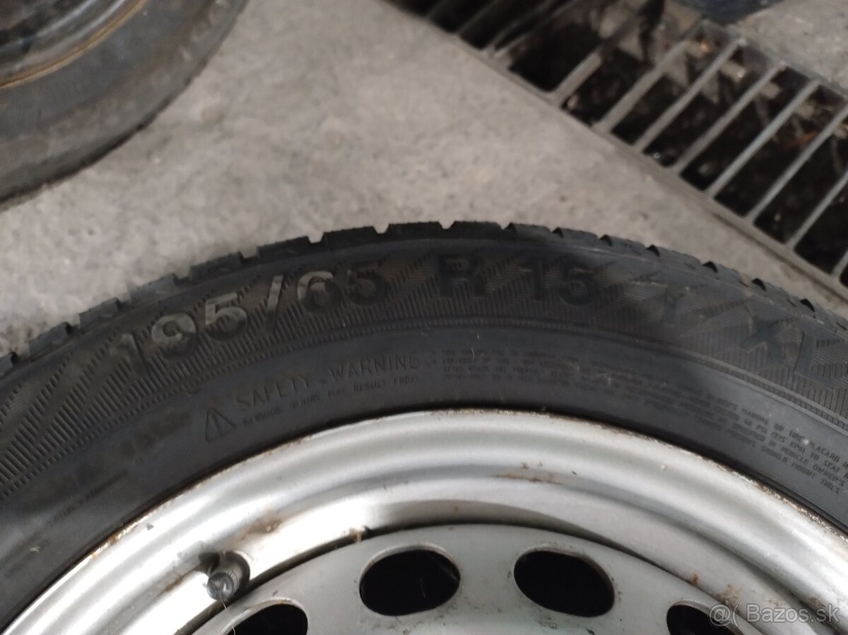 195/65 R15 zimné pneu + disky 5x112 7mm - 6