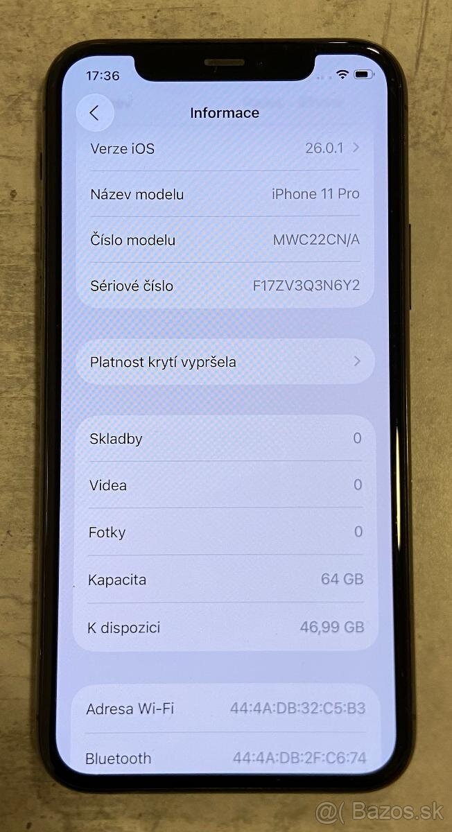 Apple iPhone 11 Pro - 64 GB / Plne funkčný - 6