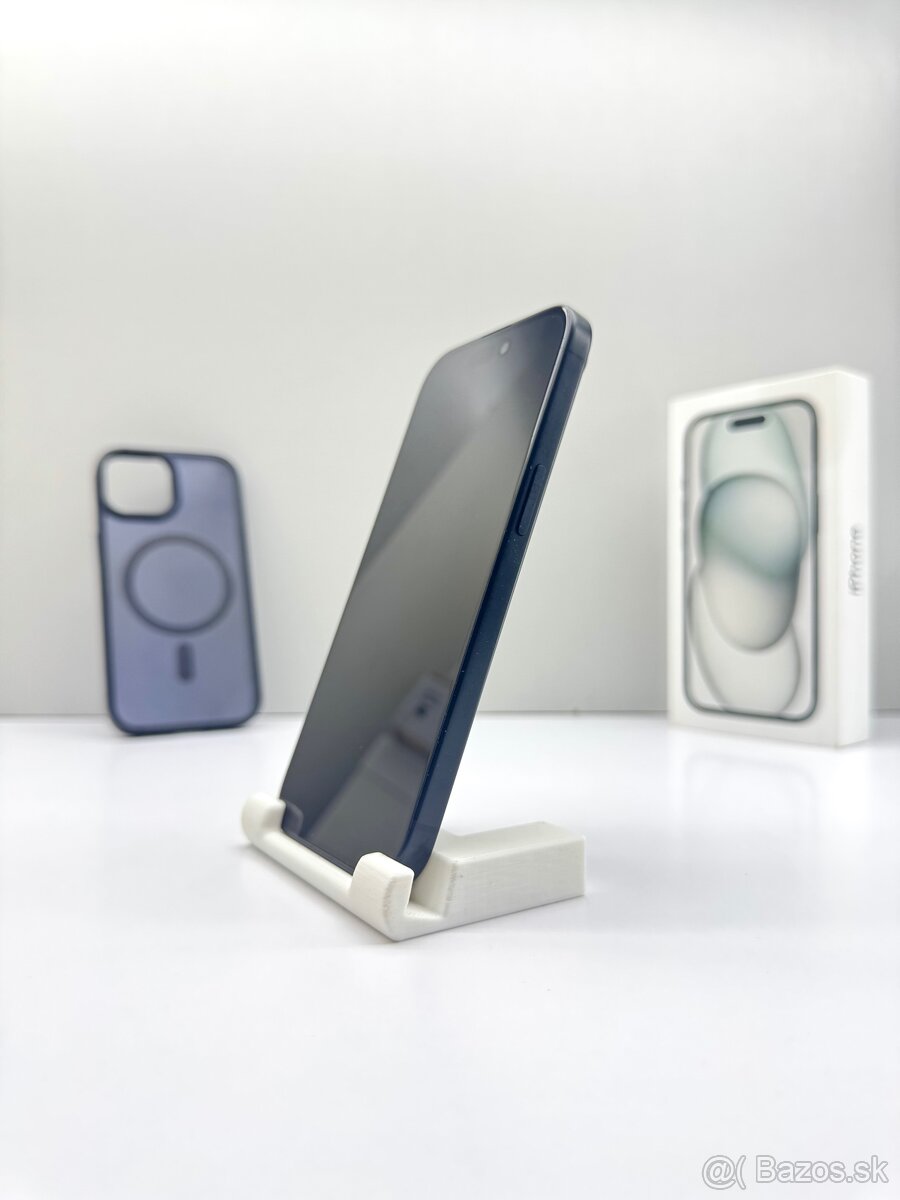 iPhone 15 BLACK 128GB TOP STAV AKO NOVÝ ORIGINÁL - 6