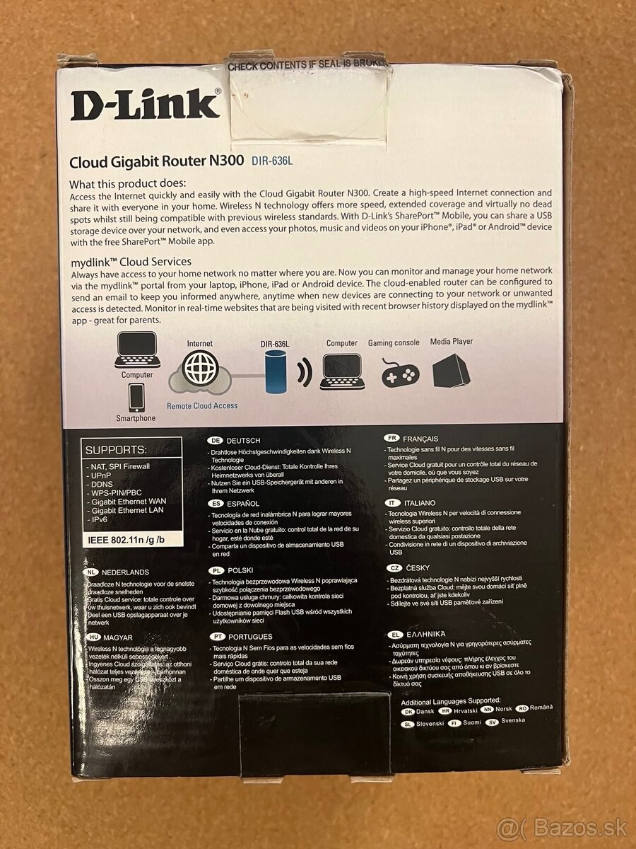 Predám Wi-Fi router D-Link Cloud Gigabit Router N300 - 6