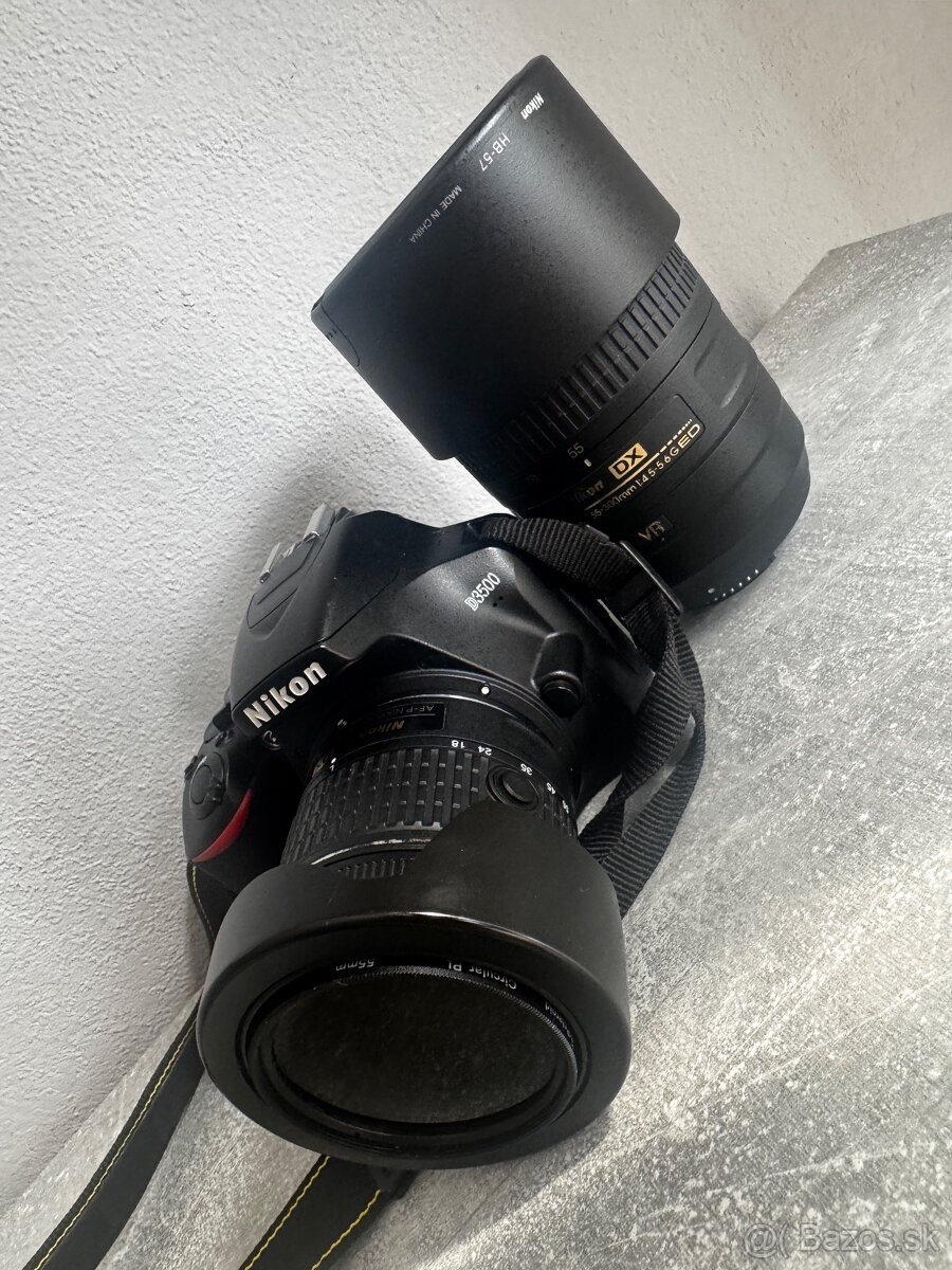 Nikon D3500 - 2 objektívy - Top Stav - 6