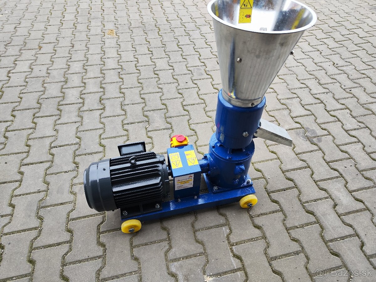 nový typ, peletovací lis PLR150 4 kW točia sa valce - 6