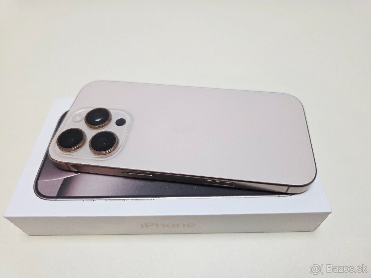 APPLE IPHONE 16 PRO 256GB ,DESERT TITANIUM,BATERKA 99% - 6