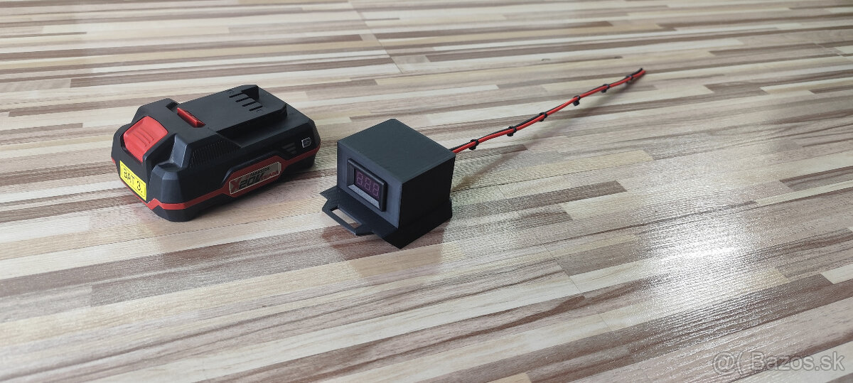 Adaptér batérie parkside 20V s voltmetrom + vypínač - 6