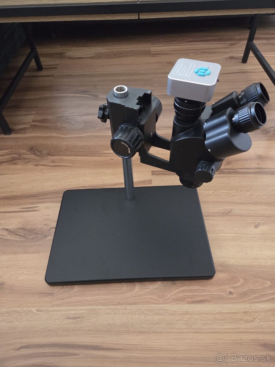 Simul-Focus 3.5X-90X Stereo Trinocular Microscope 48MP - 6