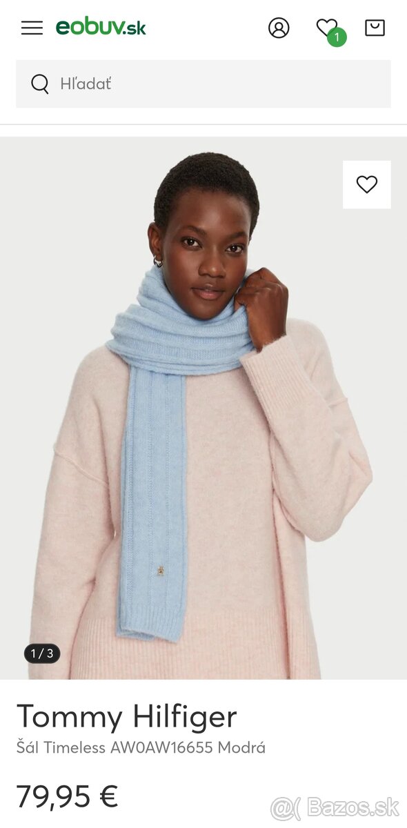 Dámsky šál Tommy Hilfiger - modrý - 6