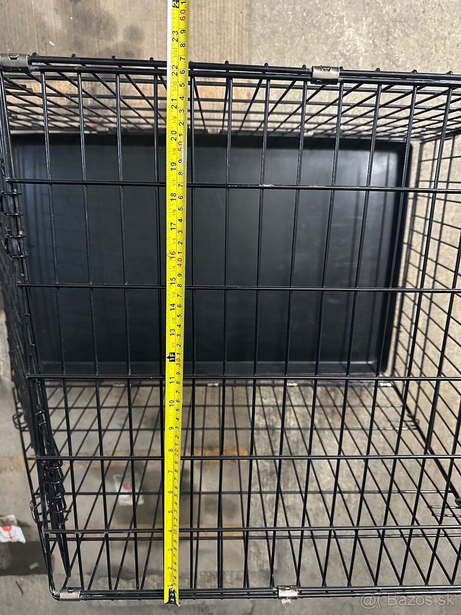 Klietka aj pre väčšieho psa, skladateľna, ako nová 90x57x65 - 6