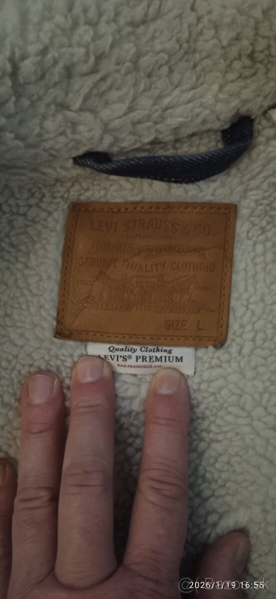 Predám pánsku prechodnú bundu LEVIS. - 6